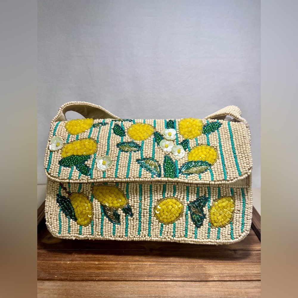 Viral Beaded Lemon Handbag!!